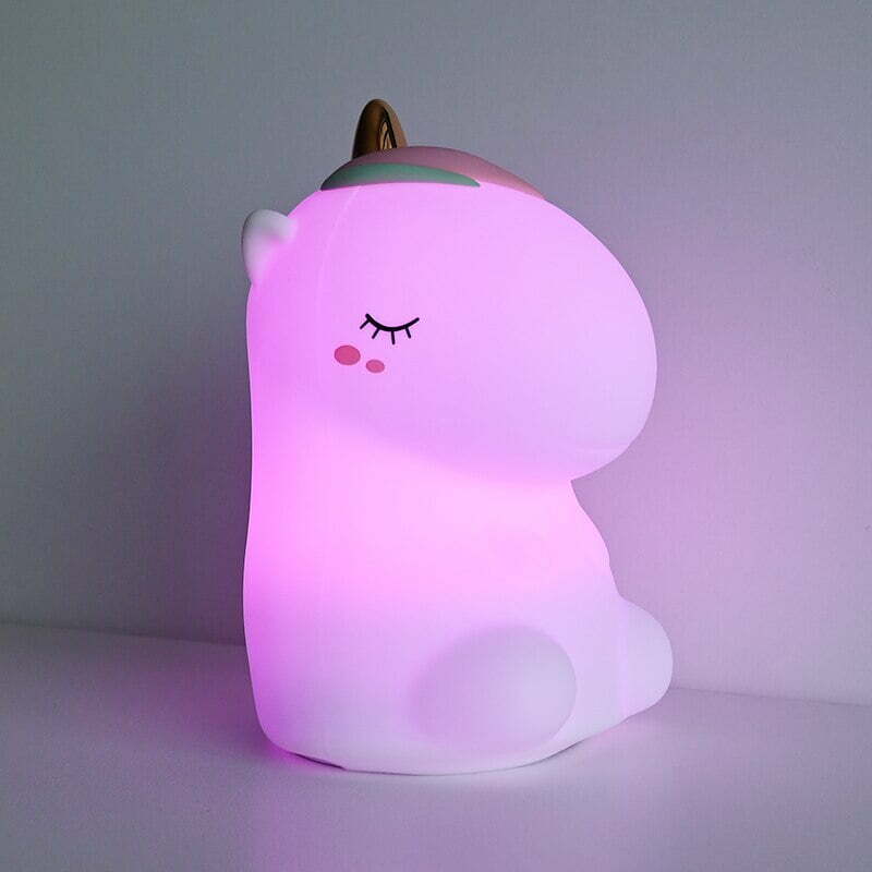 Carine la licorne, la veilleuse pour enfant multicolore !